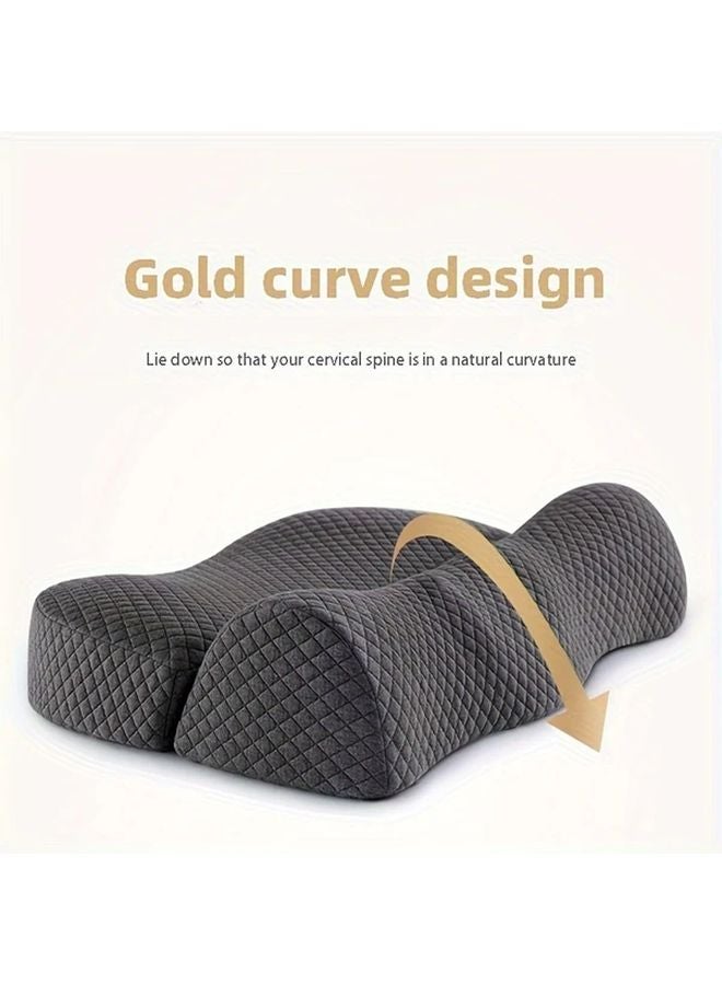 Ergonomic Neck Support Pillow For Cervical Relief 1pc Contoured Design For Spinal Alignment - Image 5